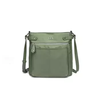 Сумка через плечо COLLEZIONE ALESSANDRO "Styler", выполненная из высококачественного нейлона, зеленый