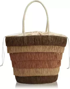 Сумка через плечо COLLEZIONE ALESSANDRO "Tenerife", из соломы, цвет Natur