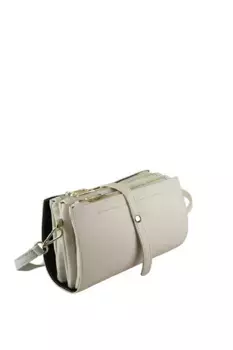 Сумка через плечо COLLEZIONE ALESSANDRO "Янтарь", производство Италия, кремовый