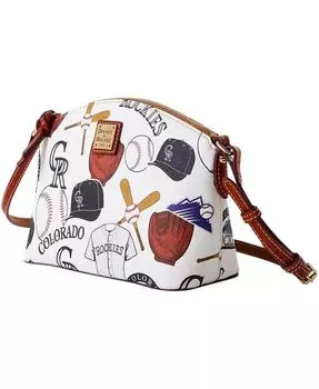 Сумка через плечо Colorado Rockies Gameday Suki со средним ремешком Dooney & Bourke, белый