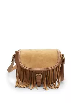 Сумка через плечо CON FRANGE - Across body bag Bata, коричневый