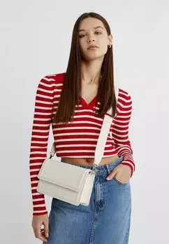 Сумка через плечо CONTRAST Stradivarius, цвет white