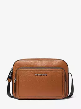 Сумка через плечо Cooper из шагреневой кожи Michael Kors, коричневый