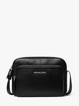 Сумка через плечо Cooper из шагреневой кожи Michael Kors, черный