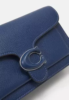 Сумка через плечо COVERED CLOSURE TABBY CHAIN Coach, темно-синий