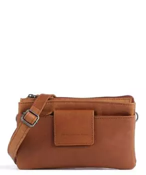 Сумка через плечо Cow Wax Pull Up Thompson из мелкозернистой коровьей кожи The Chesterfield Brand, коричневый