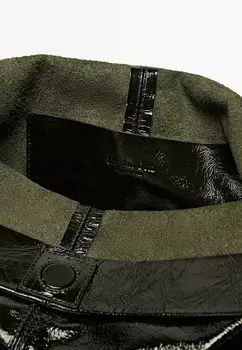 Сумка через плечо CRACKLED Massimo Dutti, зеленый