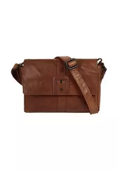 Сумка через плечо CROSS BODY, натуральная кожа SPIKES & SPARROW, цвет Cognac