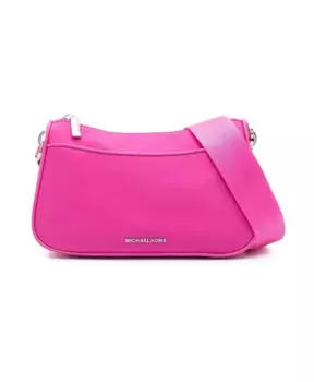 Сумка через плечо цвета фуксии со съемным карманом Michael Kors, розовый