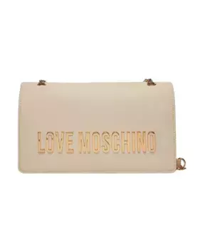 Сумка через плечо цвета слоновой кости avorio Moschino, бежевый