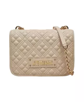 Сумка через плечо цвета слоновой кости, шикарный дизайн Moschino, бежевый