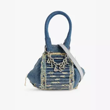 Сумка через плечо D-Vina очень маленького размера из стеганого денима Diesel, синий