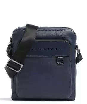 Сумка через плечо Damiano из мелкозернистой яловой кожи. The Bridge, синий