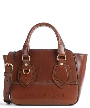 Сумка через плечо Daphne из мелкозернистой кожи The Bridge, коричневый