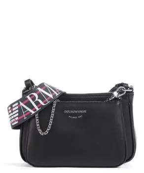 Сумка через плечо Dea из мелкозернистой яловой кожи. Emporio Armani, черный