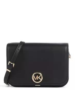Сумка через плечо Delancey из мелкозернистой кожи Michael Kors, черный