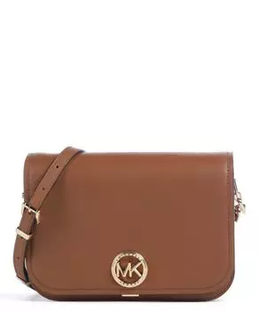 Сумка через плечо Delancey из мелкозернистой кожи Michael Kors, коричневый