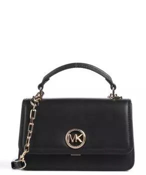 Сумка через плечо Delancey из мелкозернистой яловой кожи Michael Kors, черный