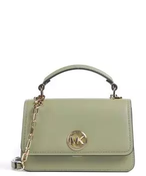 Сумка через плечо Delancey из мелкозернистой яловой кожи Michael Kors, зеленый