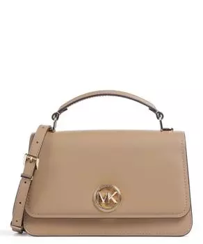 Сумка через плечо Delancey из мелкозернистой яловой кожи Michael Kors, коричневый