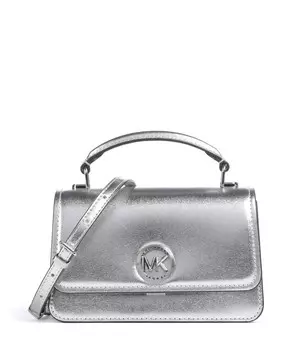 Сумка через плечо delancey из воловьей кожи Michael Kors, серебряный