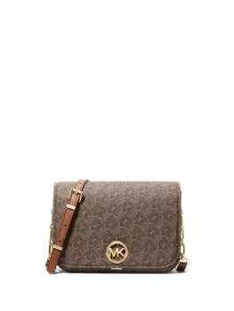 Сумка через плечо Delancey с логотипом Michael Michael Kors, коричневый