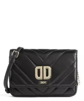 Сумка через плечо Delphine из кожи ягненка Dkny, черный