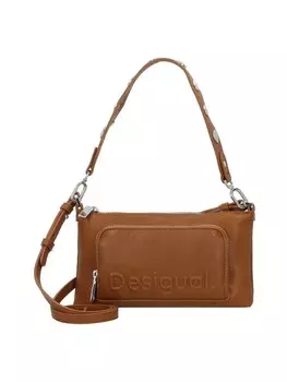 Сумка через плечо Desigual 25 cm, коричневый
