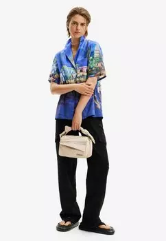 Сумка через плечо Desigual, бежевая