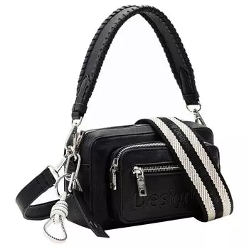 Сумка через плечо Desigual Half Logo 24 Cambridge 2.0 Schultertasche 22 см, черный