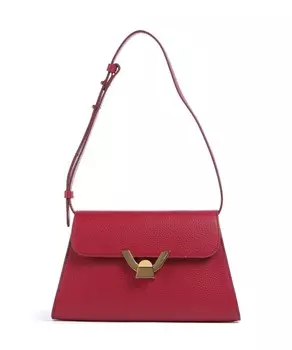 Сумка через плечо Dew из зерненой яловой кожи Coccinelle, красный