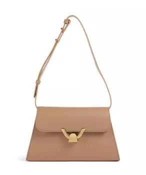 Сумка через плечо Dew из зерненой яловой кожи Coccinelle, коричневый