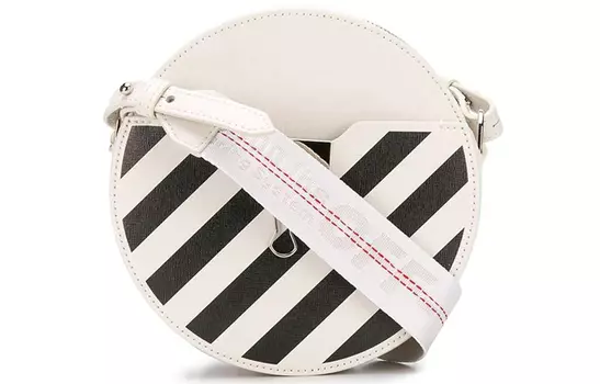 Сумка через плечо Diag Leather, обычная, унисекс, экрю OFF-WHITE