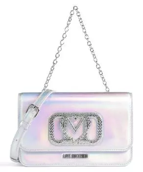 Сумка через плечо Diamond Rush из искусственной кожи Love Moschino, серебряный
