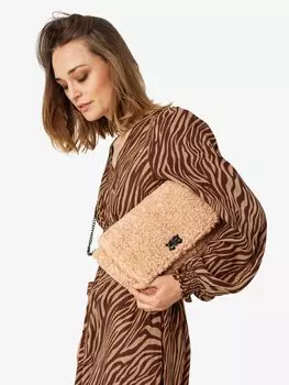 Сумка через плечо Dilma из искусственного меха Unmade Copenhagen, светло-коричневый