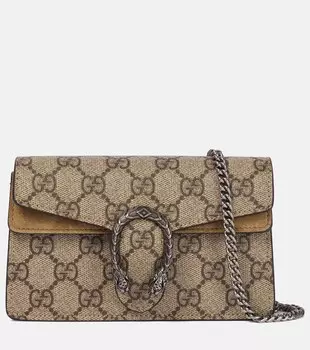 Сумка через плечо Dionysus GG Supreme Super Mini Gucci, разноцветный