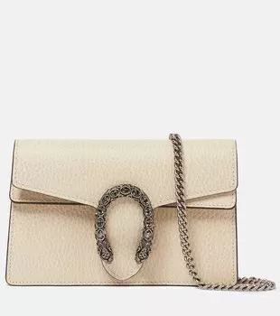 Сумка через плечо Dionysus Super Mini Gucci, бежевый