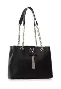 Сумка через плечо Divina, экокожа, эмблема, женская Valentino by Mario Valentino, черный