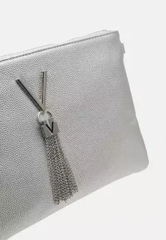 Сумка через плечо DIVINA Valentino Bags, серебристого цвета