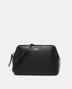 Сумка через плечо DKNY Bryant из ПВХ с длинной ручкой и застежкой-молнией, черный