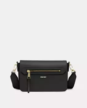 Сумка через плечо DKNY BRYANT с длинной ручкой и застежкой-молнией, черный
