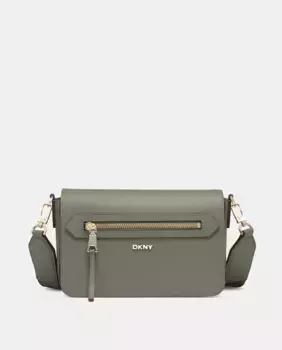 Сумка через плечо DKNY BRYANT с длинной ручкой и застежкой-молнией, зеленый