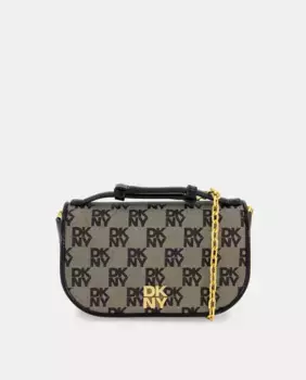 Сумка через плечо DKNY TAMMY с двойной ручкой и застежкой-молнией, черный