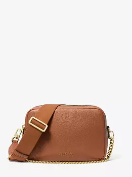 Сумка через плечо для камеры Bryant из шагреневой кожи среднего размера Michael Kors, коричневый