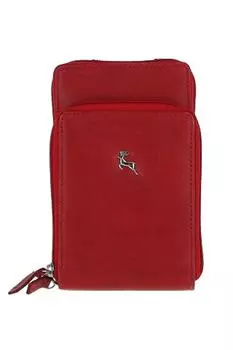 Сумка через плечо для смартфона 'Aphrodite' из натуральной кожи Ashwood Leather, красный