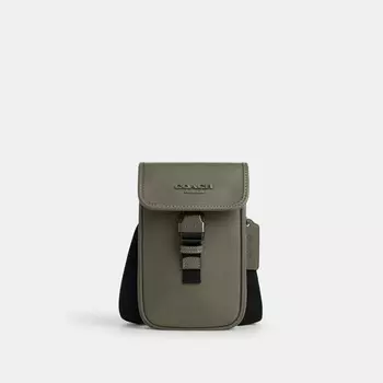 Сумка через плечо для телефона Racer COACH, цвет gunmetal/military green