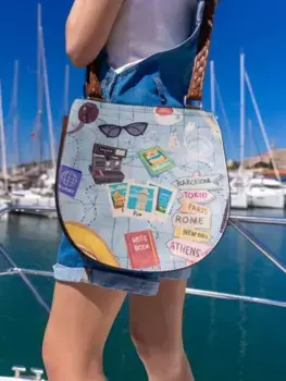 Сумка через плечо DOGO "Женская сумка Ivy Bag Ready to Travel Vegan Женские сумки (модные)", Vegan, синий