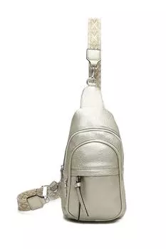 Сумка через плечо Dohara с двумя отделениями из искусственной кожи Fontanella Fashion, металлик