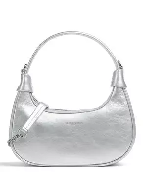 Сумка через плечо Donna Aura из мягкой яловой кожи. Lancaster, серебряный
