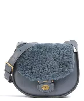 Сумка через плечо Dora Wow мелкозернистая кожа, искусственный мех The Bridge, синий